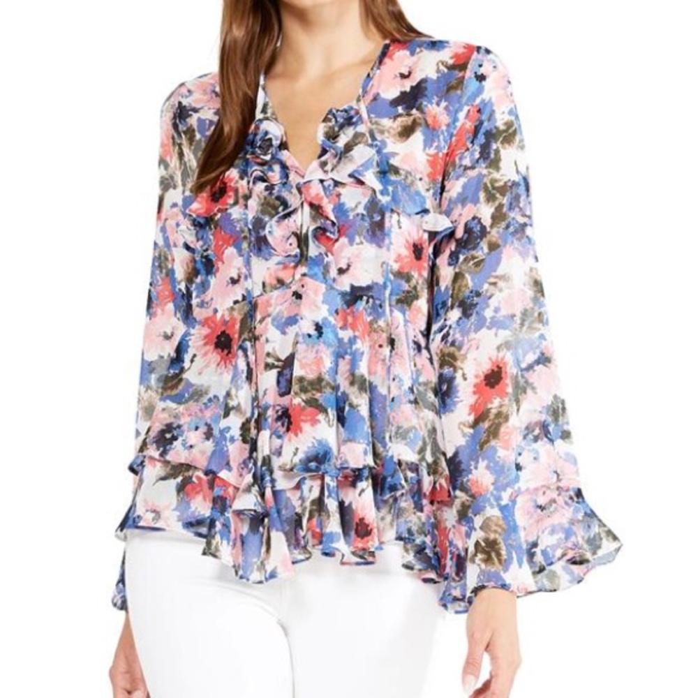 Misa Floral Bohemian Style Shirt NEW w/tags
